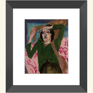 Woman in Green Jacket Print, 1913