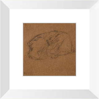 Sleeping Tortoise Shell Cat Print, 1905-1908