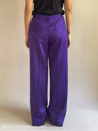 Early 2000s Emanuel Ungaro Pinstripe Trousers, Made in Italy (2/4)