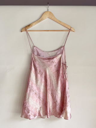 2000 Victoria's Secret Pink Printed Silk Tie Side Micro Mini (S/M)