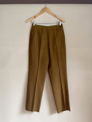 1990s/00s French Designer Raw Silk Trousers, Made in France (27")