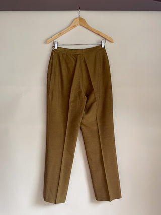 1990s/00s French Designer Raw Silk Trousers, Made in France (27")
