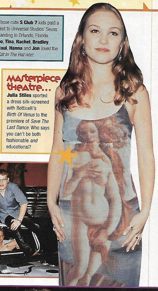 1990s Dolce & Gabbana Botticelli's Birth of Venus Silk Halter Dress, Made in Italy (S/M)