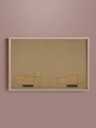 Elevation of a Daybed Print, 1932