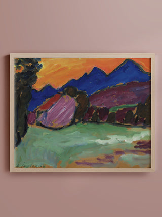 Red Evening / Blue Mountains Print, 1910