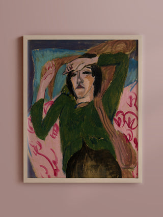 Woman in Green Jacket Print, 1913