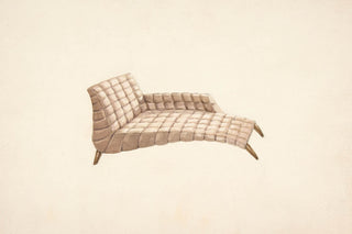 Quilted Chaise Print, 1935