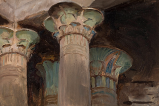 Capitals in the Temple of Isis Print, 1903