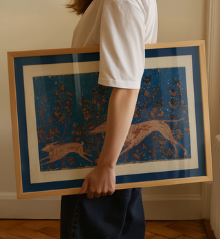 Limited Edition 20x30 Framed Fine Art Print: 19th Century Wallpaper Design