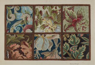 Afghan Throw Print, Index of American Design