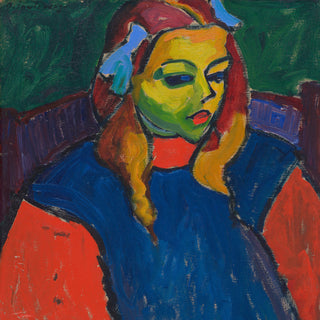 Girl with Green Face Print, 1910