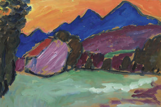 Red Evening / Blue Mountains Print, 1910