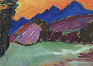 Red Evening / Blue Mountains Print, 1910
