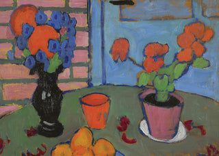 Still Life with Flowers & Oranges Print, 1909