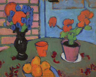 Still Life with Flowers & Oranges Print, 1909