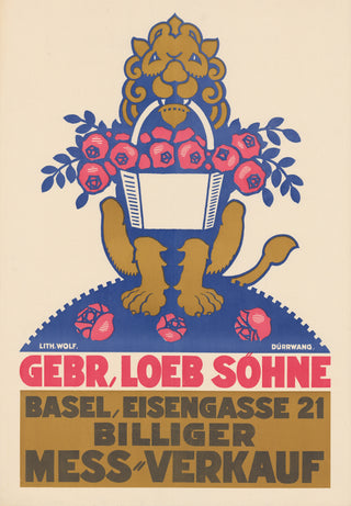 Rudolf Dürrwang Swiss Advertisement Poster II, 1900
