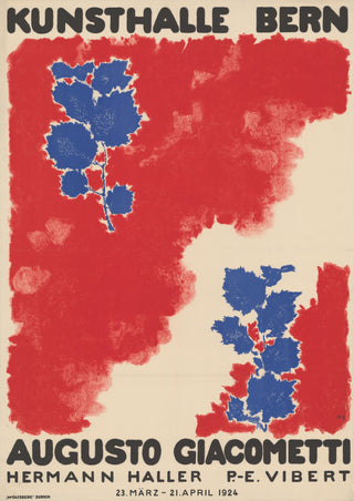 Augusto Giacometti Swiss Exhibition Poster I, 1924