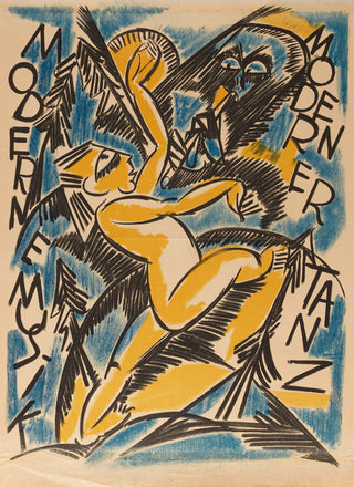Karl Jakob Hirsch Swiss Dance & Music Event Poster, 1920