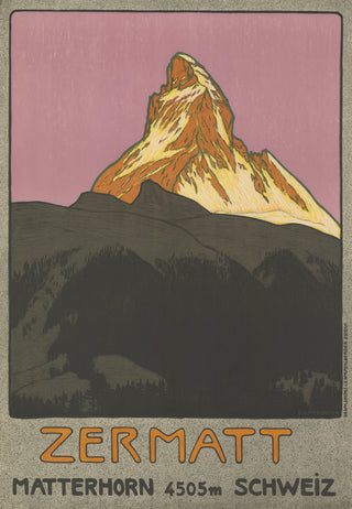 Emil Cardinaux Swiss Advertisment Poster I, 1908
