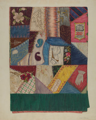 Crazy Quilt Section Print, Index of American Design