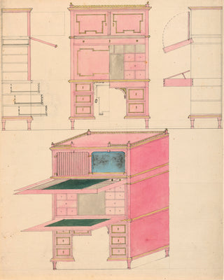 Design for a Secretary Desk Print, 1805