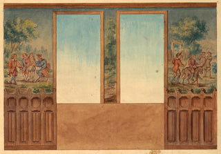 Chateau-sur-Mer Stairway Design Prints Collection (Set of 3), 1872