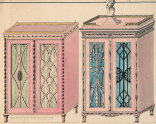 Design for Two Cabinets Prints Collection (Set of 2), 1805