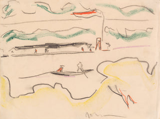 Elbe Landscape Near Dresden Print, 1909