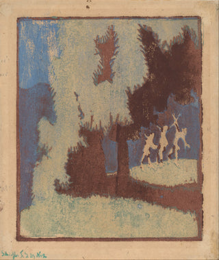 Chestnut Trees in Moonlight Print, 1904