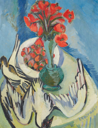 Still Life with Seagulls, Poppies & Strawberries Print, 1912-1914