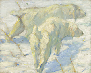 Siberian Dogs in the Snow Print, 1909