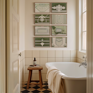 The Castles of Saint-Germain-en-Laye Architectural Plans Prints Collection (Set of 8), 1750