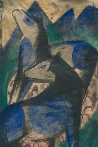 Two Blue Horses Print, 1913