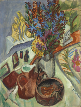 Still Life with Jug & African Bowl Print, 1912