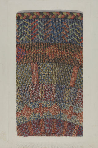 Knitted Rug Print, Index of American Design