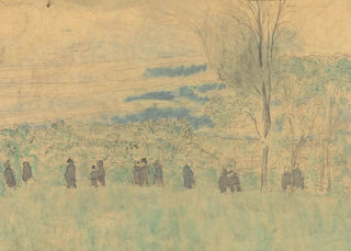Landscape with Walkers Print, 1878-1940