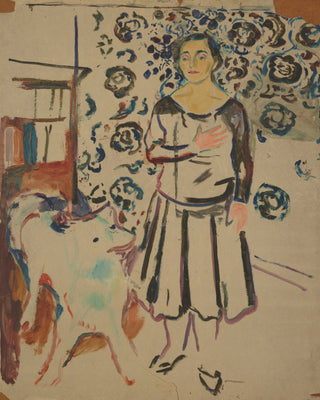 Woman with Samoyed Print, 1920