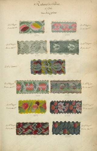 Ribbons of Paris Print II, 1736
