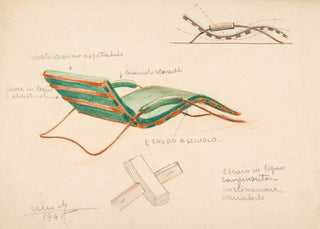 Green Chaise Print, 1945