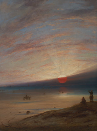 Sunset on the Beach at Sark Print, 1850