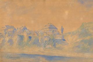Watercolor Sketch Print, 1928