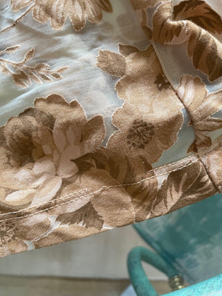 1990s Sheer Floral Button Down