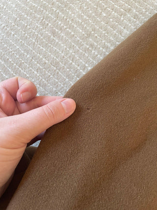 2000s Dark Khaki Oversized Wool Coat, Made in Italy (M-L)