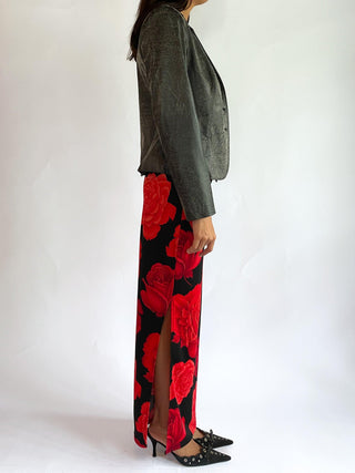 1990s-00s Distressed Faux Leather Jacket (6-8)