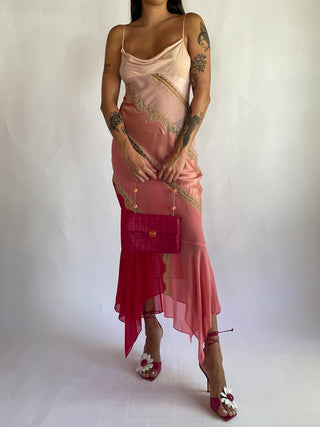 2000s Chanel Magenta Quilted Lambskin Lucite Hinge and Chain Strap Bag, Made in France