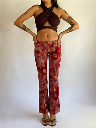 1990s-00s Rampage Printed Low Rise Pants (2-4)