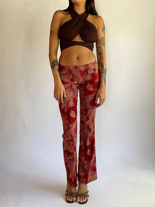 1990s-00s Rampage Printed Low Rise Pants (2-4)