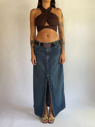 1990s Tres Fiores Enamel Heart Belt (29"-32")