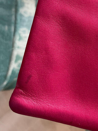 2000s Chanel Magenta Quilted Lambskin Lucite Hinge and Chain Strap Bag, Made in France