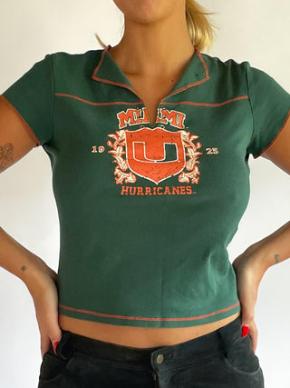 1990s-00s Miami Hurricanes Baby Tee (M)